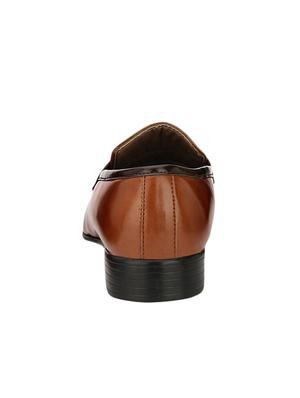 tan leatherette formal slip on - 14418089 - Standard Image - 3