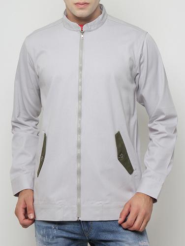 grey cotton bomber jacket - 14418346 - Very Small Image - 1