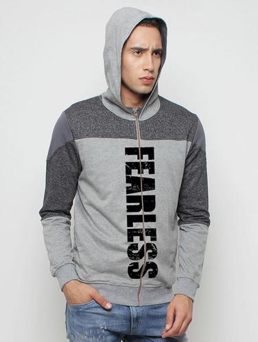 grey cotton chest print sweatshirt - 14418427 - Very Small Image - 1