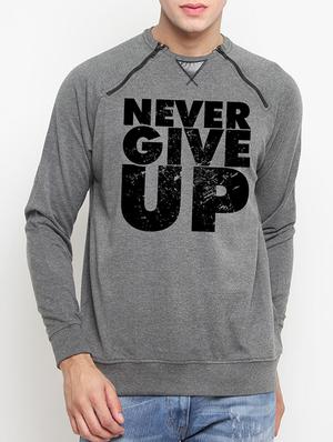 grey cotton chest print sweatshirt - 14418435 - Standard Image - 1