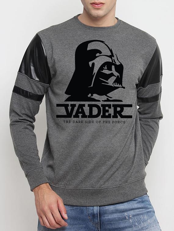 grey cotton chest print sweatshirt - 14418455 - Zoom Image - 1