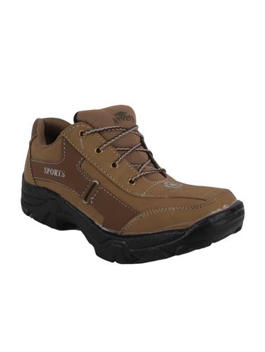 brown leatherette lace up boot - 14418666 - Very Small Image - 1