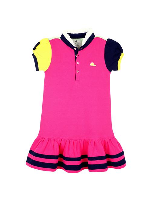 pink cotton frock - 14418728 - Standard Image - 1