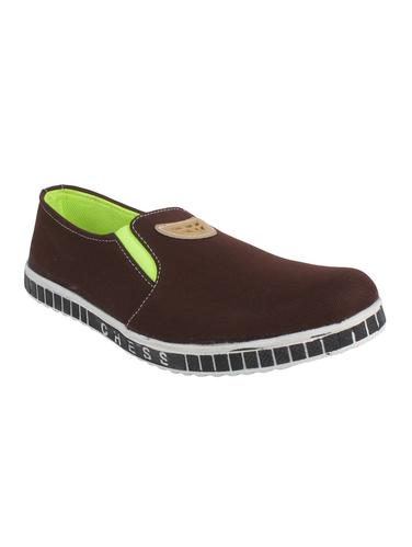 brown Canvas casual slipon - 14418974 - Very Small Image - 1