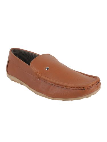 brown synthetic slip on loafers - 14418984 - Very Small Image - 1