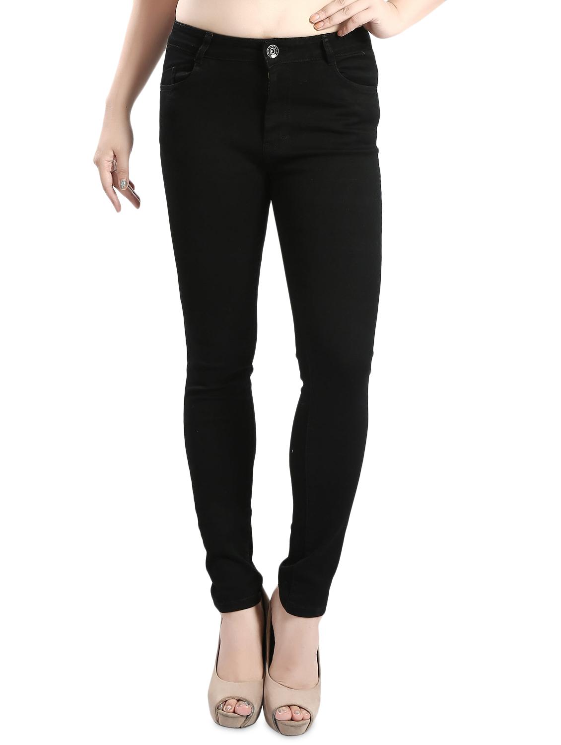 black solid denim jeans - 14419335 - Zoom Image - 1