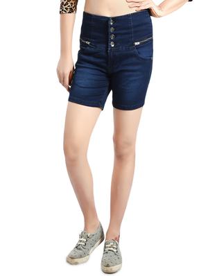 blue denim shorts - 14419344 - Standard Image - 1