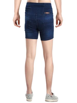 mid rise washed denim shorts - 14419361 - Standard Image - 3