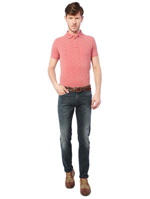 navy blue cotton washed jeans - 14419384 - Standard Image - 3