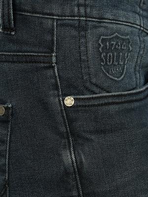 navy blue cotton washed jeans - 14419384 - Standard Image - 4