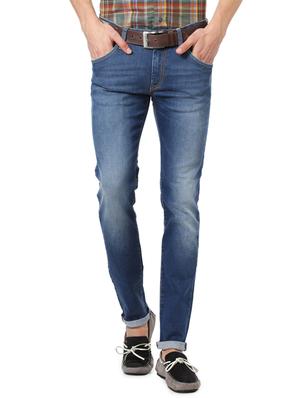blue cotton plain jeans - 14419391 - Standard Image - 1