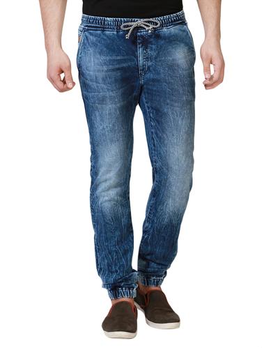 blue cotton blend plain jeans - 14419411 - Very Small Image - 1