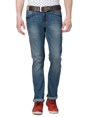 blue cotton blend plain jeans - 14419412 - Very Small Image - 1