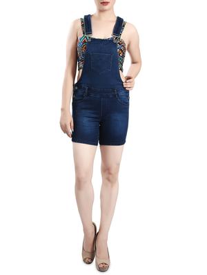 Dark blue denim dungree - 14419454 - Standard Image - 1