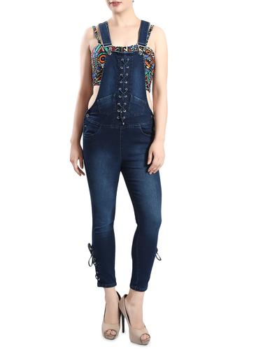 blue denim dungree - 14419484 - Very Small Image - 1