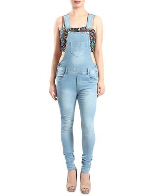 light blue denim dungree - 14419500 - Standard Image - 1