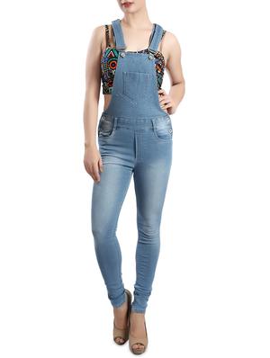 light blue denim dungree - 14419502 - Standard Image - 1