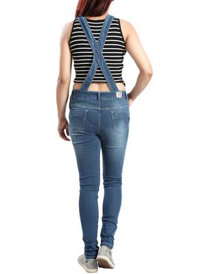 patch pocket denim dungaree - 14419503 - Standard Image - 3