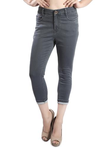 grey denim capri - 14419580 - Very Small Image - 1