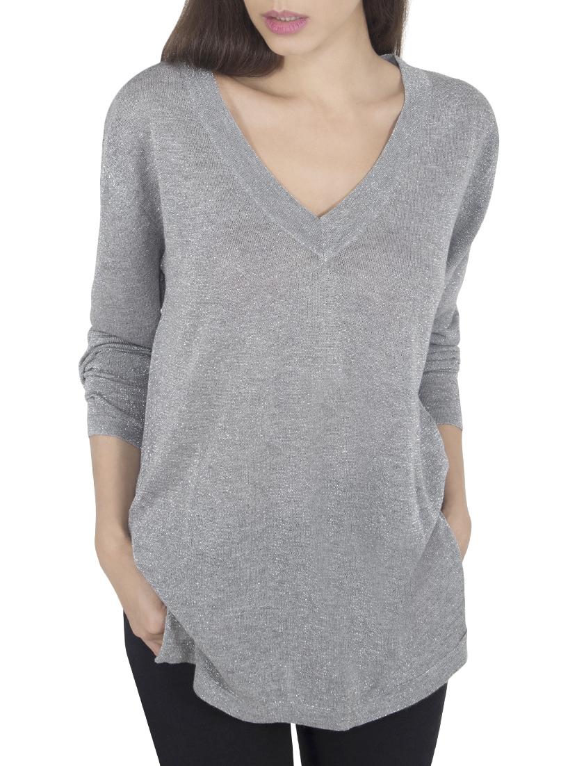 grey viscose casual pullover - 14419582 - Zoom Image - 1