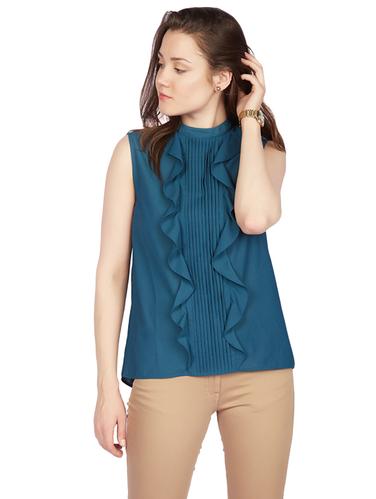 Teal Blue straight top - 14419984 - Very Small Image - 1