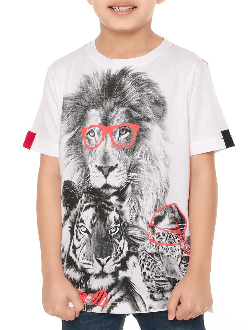 round neck graphic print t-shirt - 14420135 - Zoom Image - 1