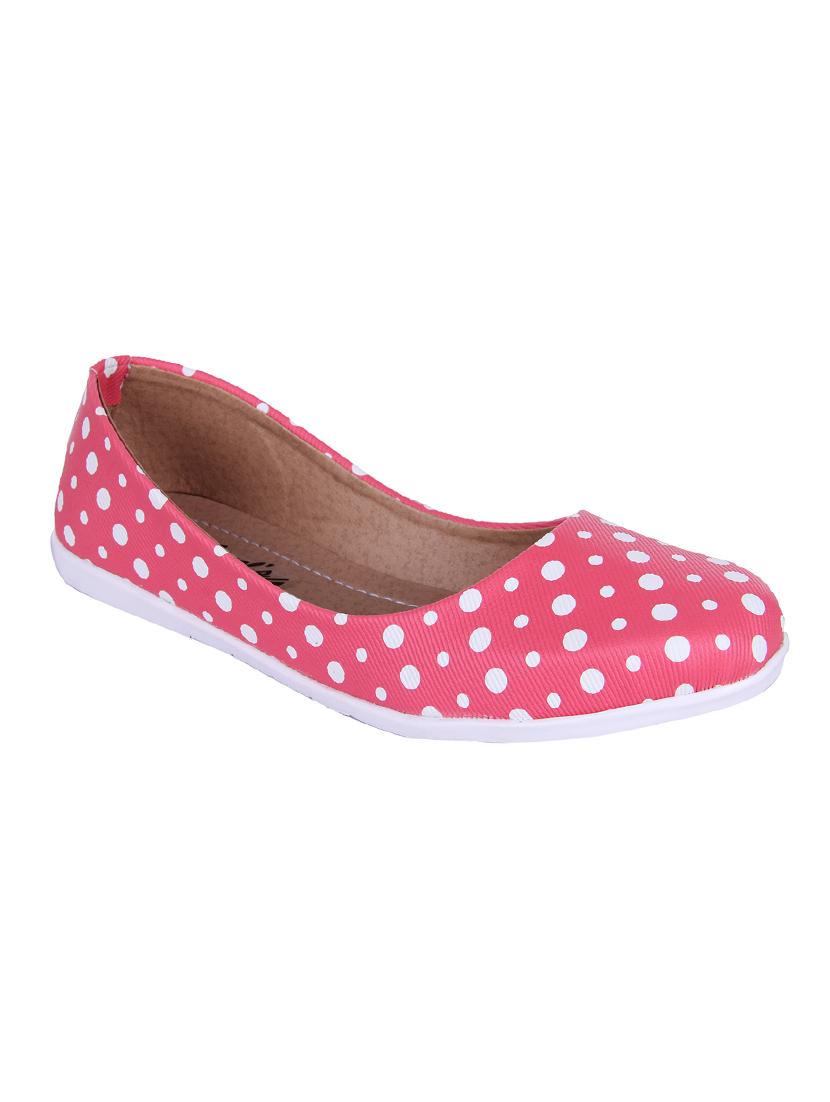 pink fabric slip on ballerina - 14420206 - Zoom Image - 1