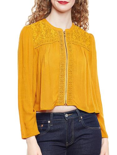 yellow rayon A line top - 14420661 - Very Small Image - 1