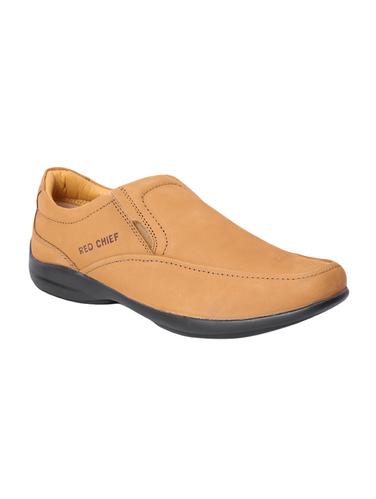 beige Leather formal slip on - 14420678 - Very Small Image - 1