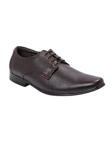 brown Leather lace-up derby - 14420682 - Very Small Image - 1