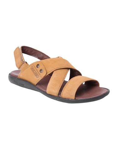 brown Leather back strap sandal - 14420699 - Very Small Image - 1