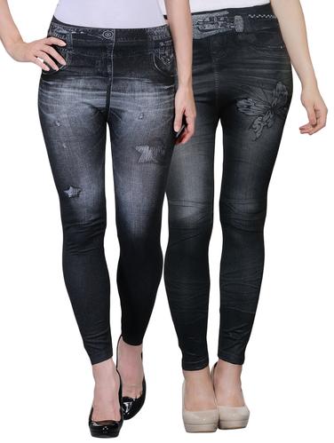 set of 2 black poly spandex jegging - 14420761 - Very Small Image - 1