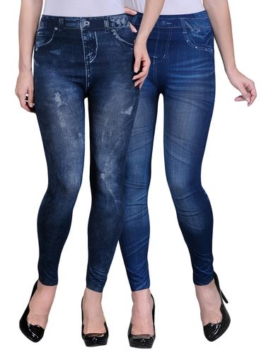 set of 2 blue poly spandex jegging - 14420775 - Very Small Image - 1