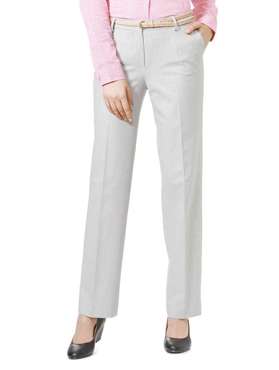 grey flat front trouser - 14420798 - Zoom Image - 1
