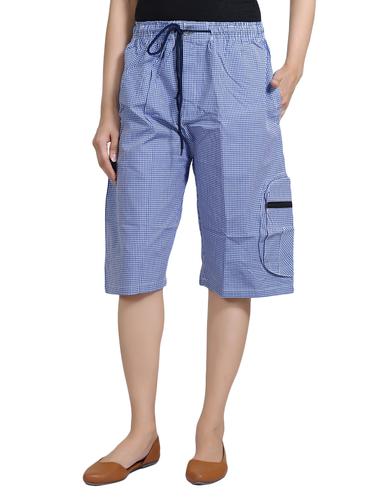 multi cotton blend regular capris - 14420807 - Very Small Image - 1