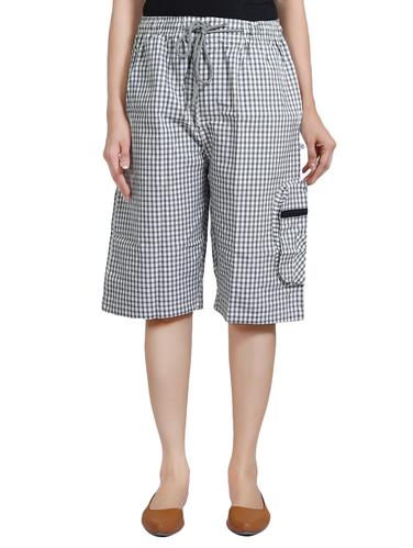 multi cotton blend regular capris - 14420809 - Very Small Image - 1