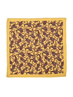 orange & burgundy silk pocketsquare - 14421448 - Standard Image - 2