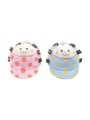 multi colored cotton cap (Set Of 2) - 14421467 - Very Small Image - 1