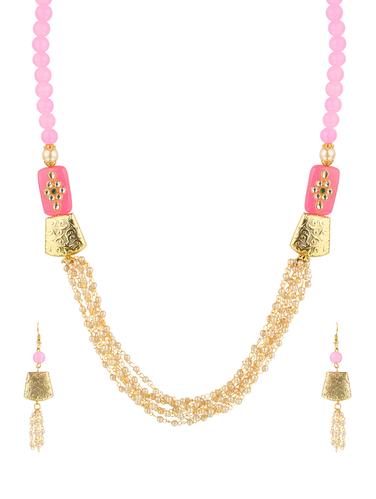 multi colored crystal long necklace - 14421498 - Very Small Image - 1