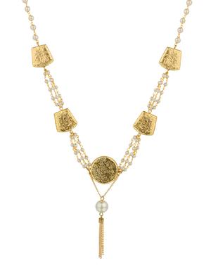 multi colored crystal long necklace - 14421510 - Standard Image - 1
