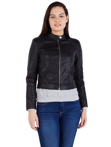 black crop biker jacket - 14421527 - Very Small Image - 1