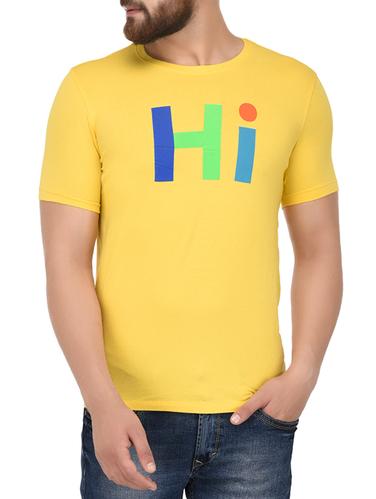 yellow cotton t-shirt - 14421594 - Very Small Image - 1
