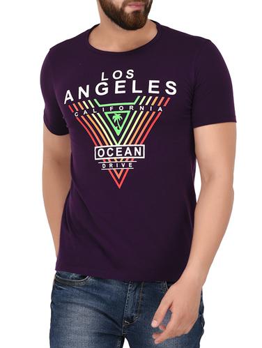 purple cotton t-shirt - 14421605 - Very Small Image - 1
