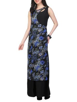 black georgette maxi dress - 14422012 - Standard Image - 1