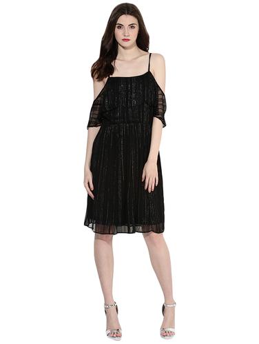 black stripped layered dress - 14422049 - Very Small Image - 1