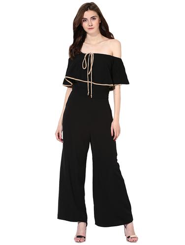 black full legged jumpsuit - 14422095 - Very Small Image - 1