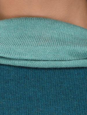 blue woollen turtle neck pullover - 14422124 - Standard Image - 4