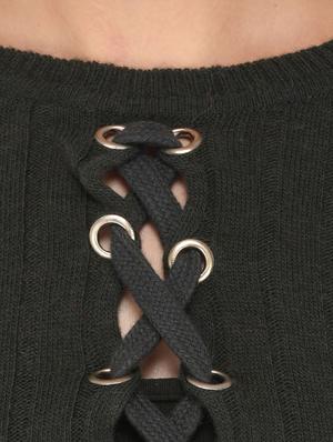 green woolen pullover - 14422125 - Standard Image - 4