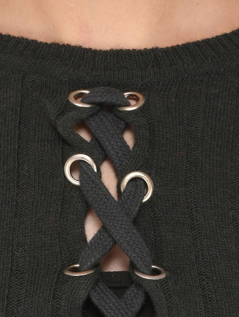 green woolen pullover - 14422125 - Zoom Image - 4
