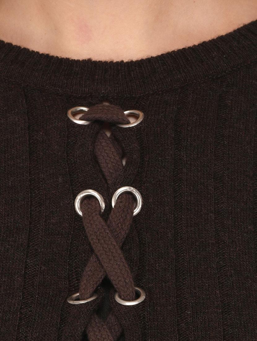 brown woollen pullover - 14422127 - Zoom Image - 4